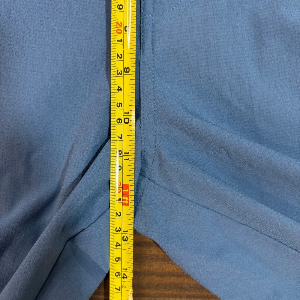 TravisMathew‎ Beck Golf Shorts Mens 38 Blue Grey Micro Ripstop Stretch 1M1001